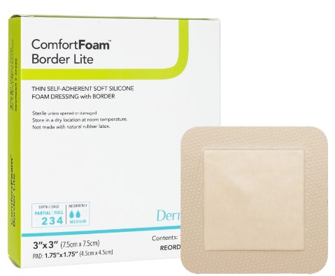DermaRite Industries Border Lite Thin Foam Dressing 47330