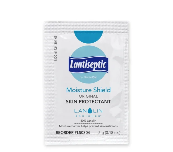 DermaRite LS0304 Skin Protectant Lantiseptic® Moisture Shield 5 Gram Individual Packet Lanolin Scent Ointment (288/CS) DermaRite LS0304 Skin Protectant Lantiseptic® Moisture Shield 5 Gram Individual Packet Lanolin Scent Ointment (288/CS)