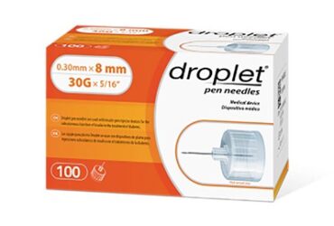 Droplet 7910 Pen Needle 30G x 8 mm – 100 per Box