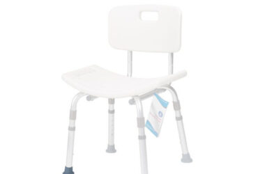 Dynarex RPSC-01SRTD Shower Chair Rubber Tip, Gray, 1