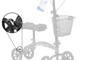 Dynarex RPKW-04BP Knee Walker Brake Pad System, Black, 1