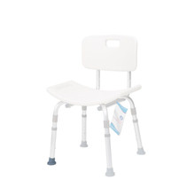 Dynarex RPSC-01VRT-D Bariatric Shower Chair Rubber Tip, Gray, 1