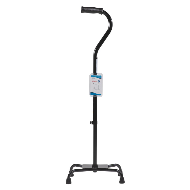 Dynarex 10138-2 Bariatric Quad Cane - Large Base, Bariatric, 1pc/bag,2bags/cs