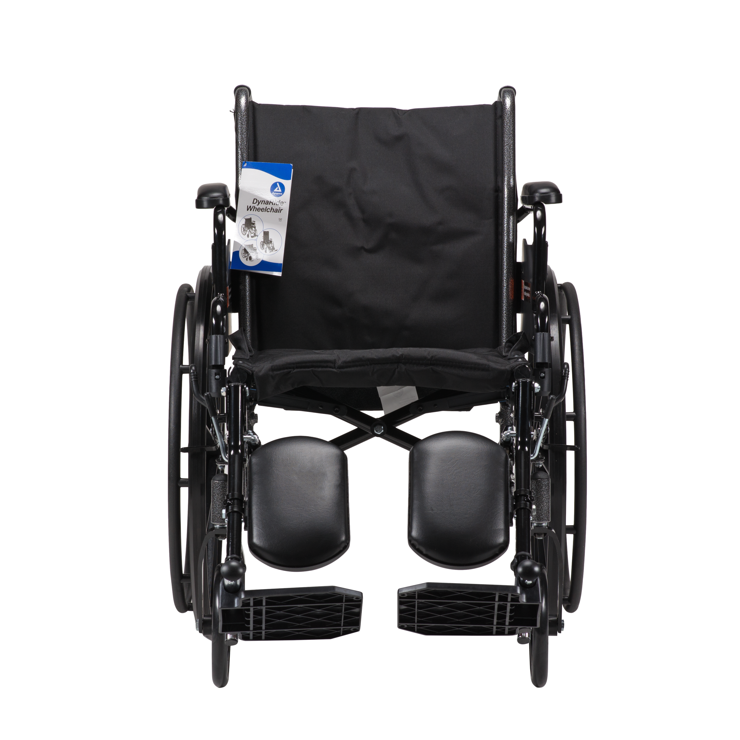 10230.png Dynarex 10231 DynaRide S3 Lite Wheelchair - w/Detachable&Flip Desk Arm ELR, 20" x 16", Silver Vein, 1pc/cs
