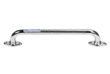 Dynarex 10311-3 Rotating Flange Knurled Grab Bar, 12", Silver, 1pc/bx,3bx/cs