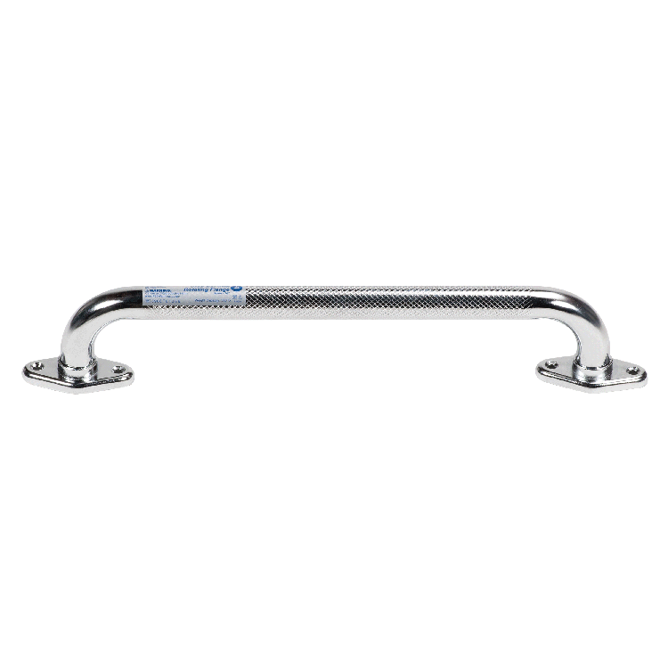Dynarex 10311-3 Rotating Flange Knurled Grab Bar, 12", Silver, 1pc/bx,3bx/cs