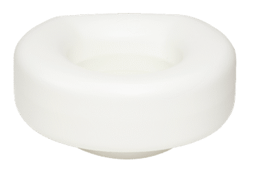 Dynarex 10362 Molded Raised Plastic Toilet Seat, White, 1pc/bx