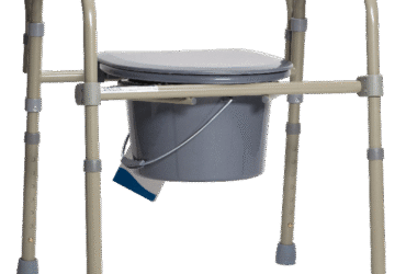 Dynarex 10370 Folding Bedside Commode - Bulk Packed, Steel, 4pc/cs