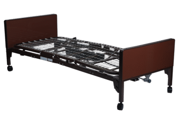 Dynarex 10400-FRFM Full Electric Homecare Bed w/ Full Rail & Foam Homecare Matt