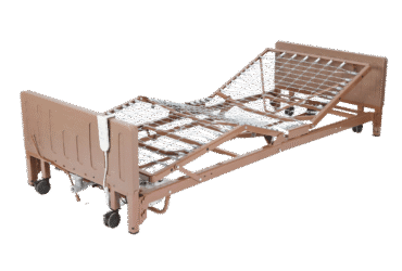 Dynarex 10408-FR 3 Motor Full Electric Hi/Low Homecare Bed w/ Full Rail, 36"