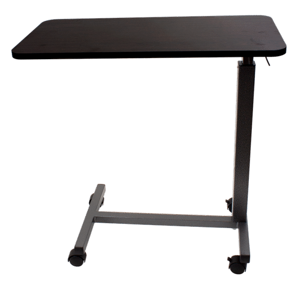 Dynarex 10450-MH Overbed Table - Mahogany, Height range - 29" - 45", 1pc/cs