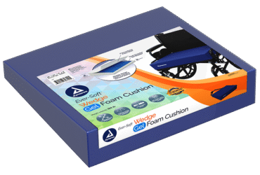 Dynarex 10626 Ever-Soft Wedge Gel-Foam Cushion, 20" x 16" x 4" x 2", 1pc/bx