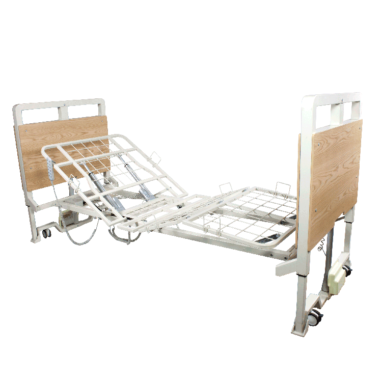 Dynarex 12005-OAPB D500 LTC 5 Function Ultra-Low Bed - Light Oak, w/ Pivot Bar, 1pc/cs