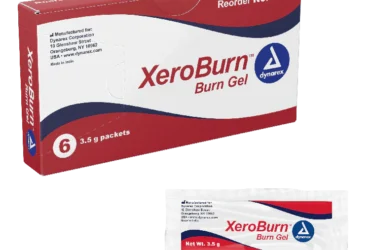 Dynarex 1291 XeroBurn Burn Gel – 3.5 g Packet – 6 per Box, 100 Boxes per Case