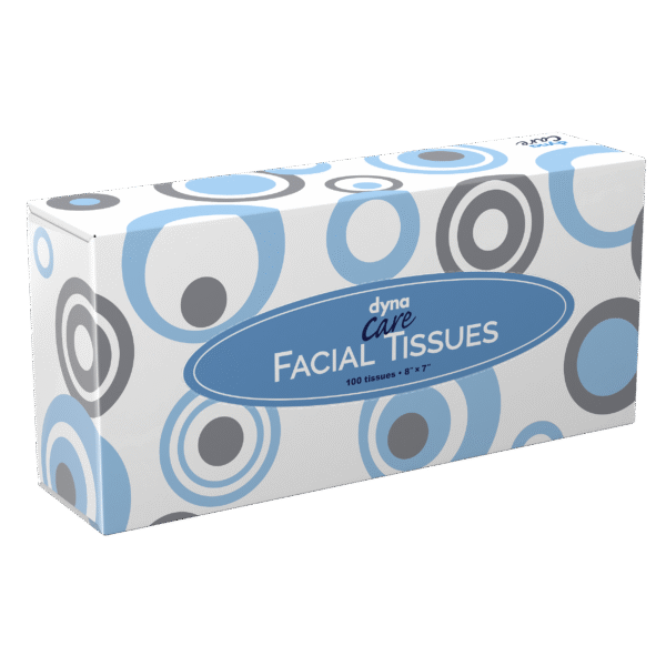 Dynarex 1308 Facial Tissues, 8" x 7", 30/100/cs