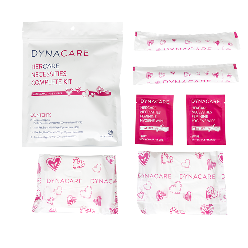 1374_nen-kit_IN-cntnt_72dpi-1.png Dynarex 1375 HER Care Necessities Kit, 2 - 1358, 2- 1361, 2-1377, 50/cs
