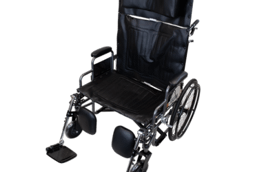 Dynarex 15015-26DELR Bariatric Reclining Wheelchair w/ ELR 26", 1pc/cs, 1pc/cs