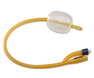 Dynarex 5074 Silicone Foley Catheters 2-way Standard, 12 Fr, 5-10 cc, 10/bx