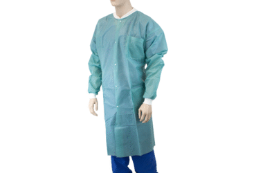 Dynarex 2092 Lab Coat w/ Pockets, Small, Teal, 3/10/cs