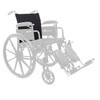Dynarex RPWC02-18N3 DynaRide S3 Series 18" Wheelchair Back Upholstery, Black, 1