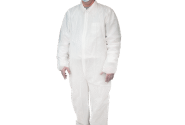 Dynarex 2149 Disposable Coveralls, Universal Size, White, 5/5/cs