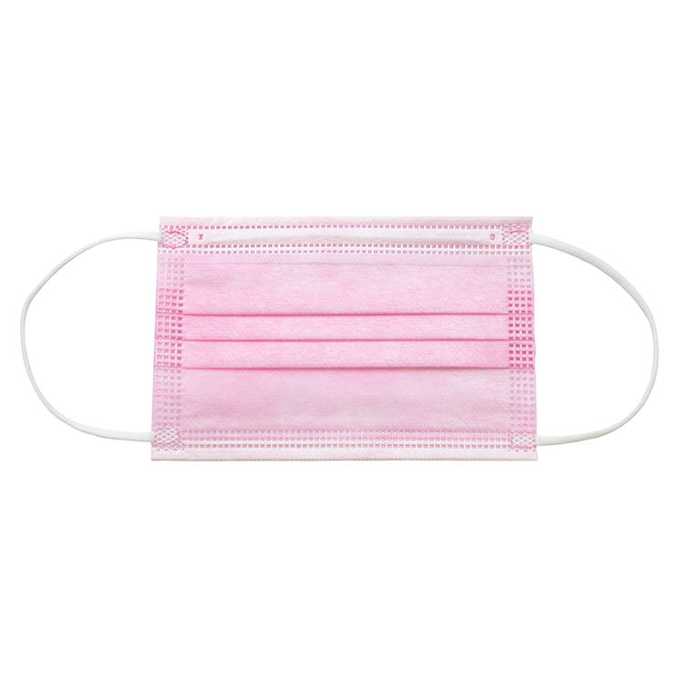 Dynarex 2207-YTPK Youth Face Mask w/ Ear Loop, Pink, 12/50/cs