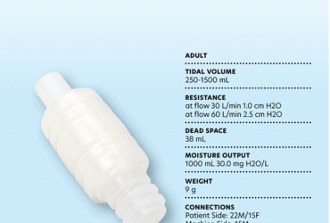Dynarex 30201 Heat Moisture Exchanger (HME) 1500, Adult, 50/cs