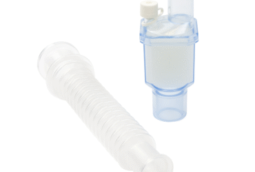 Dynarex 30204 Heat Moisture Exchanger (HME) 1500, HCH, CO2 Port, Flex Tube, Adult, 30/cs