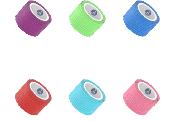 Dynarex 3215 Sensi Wrap, Self-Adherent - Latex Free, 1" x 5 yd Assorted, 30/cs