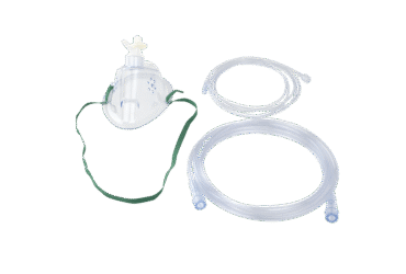 Dynarex 33081 EtCO2 Elongated Mask w/ CO2 sampling line w/ 7' (2.1 m), Pediatric/Male/Male Connector, 25/cs