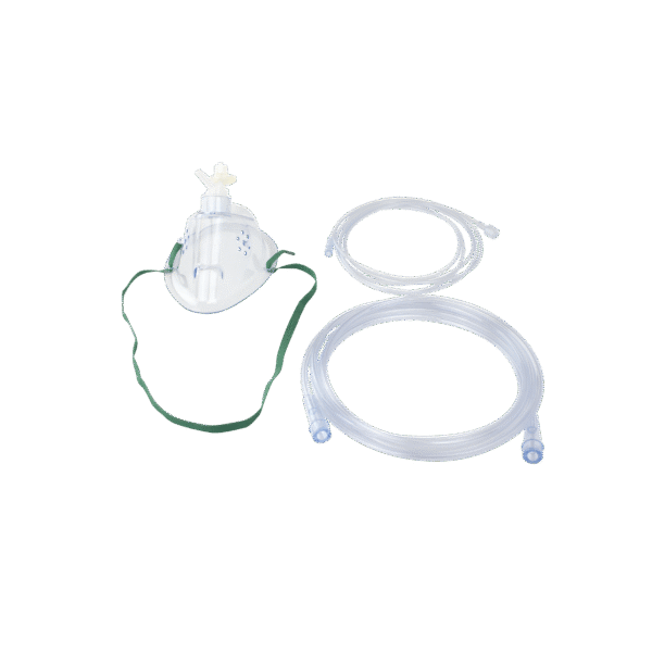 Dynarex 33081 EtCO2 Elongated Mask w/ CO2 sampling line w/ 7' (2.1 m), Pediatric/Male/Male Connector, 25/cs