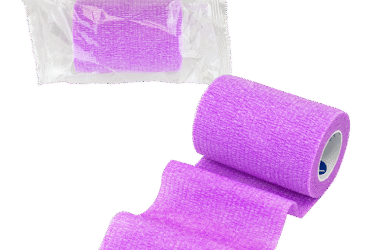 Dynarex 3314 Sensi Wrap, Self-Adherent Wrap - Latex Free, 2" X 5 yds Purple, 36/cs