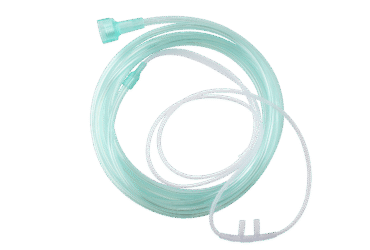 Dynarex 33102 Nasal Oxygen Cannula Standard Tip w/ 7' (2.1 m) Crush Resist, Adult/Universal Connector, 50/cs