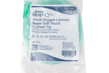 Dynarex 33142 Nasal Oxygen Cannula Super Soft-Touch Cushion Tip w/ 7' (2.1, Pediatric/Standard Connector, 50/cs