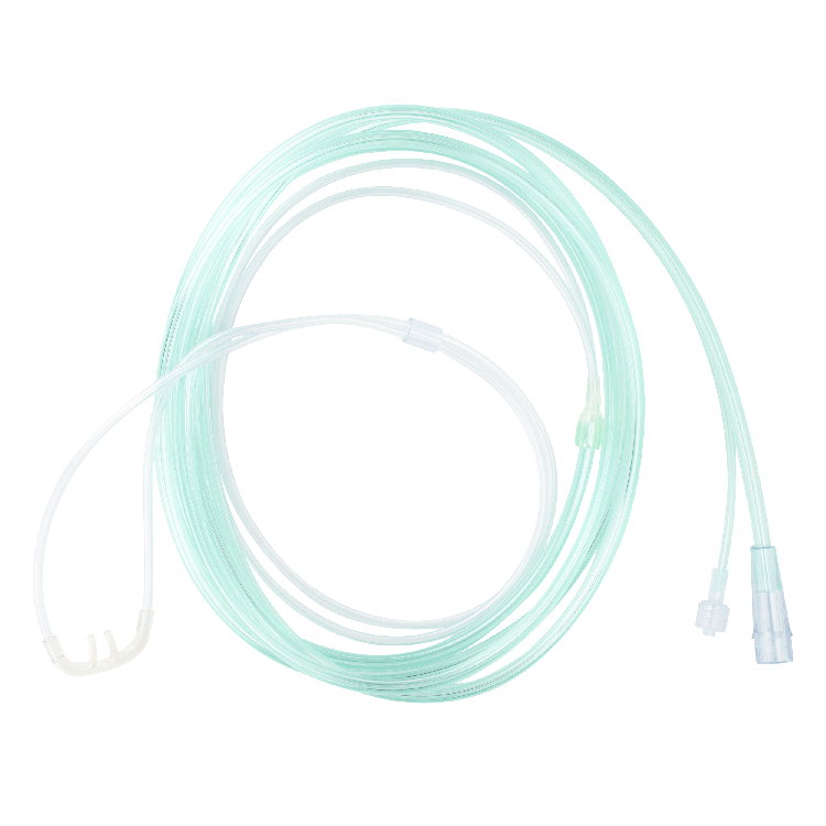 33180.png Dynarex 33180 EtCO2 Nasal Sampling Cannula w/ 7' (2.1 m) Tubing w/ Male Lu, Infant/Standard 02 Tubing Conn, 25/cs