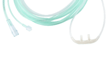 Dynarex 33188 EtCO2 Nasal Sampling Cannula w/ 14' (4.2 m) Tubing w/ Male L, Pediatric/Standard 02 Tubing C, 25/cs