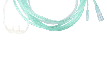 Dynarex 33193 EtCO2 Nasal Sampling Cannula w/ 14' (4.2 m) Tubing w/ Female, Adult/Standard 02 Tubing Conne, 25/cs