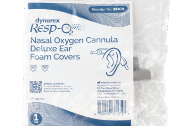 Dynarex 33300 Nasal Oxygen Cannula Deluxe Ear Foam Covers, Pediatric/Adult, 50pr/cs