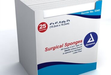Dynarex 3342 Surgical Gauze Sponge - Sterile 2's, 4" x 4" 8 Ply, 24/25/cs