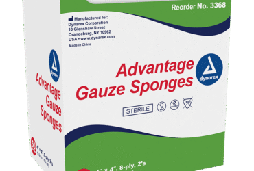 Dynarex 3368 Gauze Sponge - Sterile 2's, 4" x 4" 8 Ply, 12/50/cs