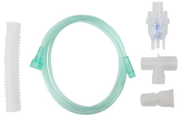 Dynarex 34106 Small Volume Nebulizer 6cc Cup w/ 7' (2.1 m) Tubing, Univers, 6" flex / T-Piece, 50/cs