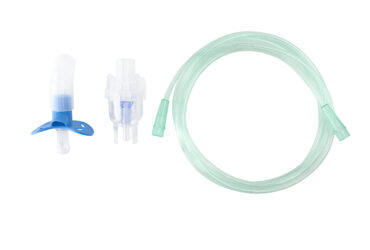 Dynarex 34107 Small Volume Pacifier Nebulizer Kit - 6cc 7' (2.1 m) Tubing, Infant/Toddler, 12/cs