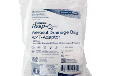 Dynarex 34201 Aerosol Drainage Bag w/ T-Adaptor, 750 cc, 50/cs