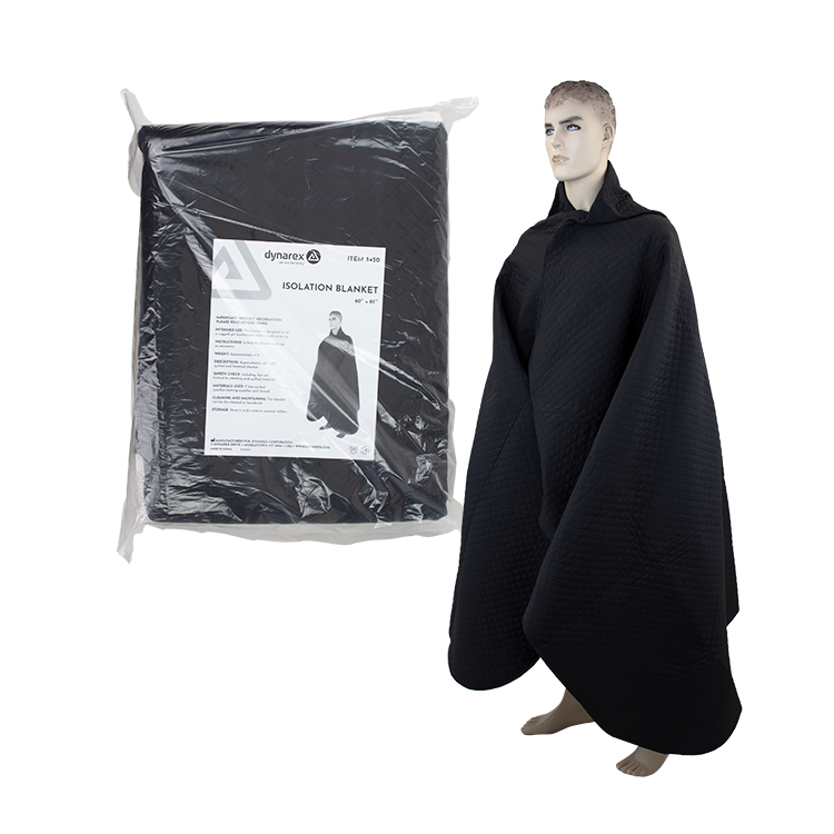 Dynarex 3450 Isolation Blanket, Black, 5/1/cs