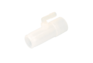 Dynarex 34513 Pressure Line Adaptor, Barbed Elbow Accepts 5-7 mm ID Tubing, 22 mm OD X 22 mm ID, 50/cs