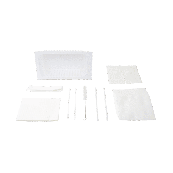Dynarex 35008 Tracheostomy Care Kit - One Compartment Tray, 20/cs