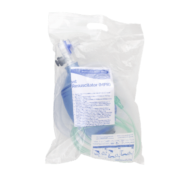 Dynarex 36001 Manual Pulmonary Resuscitator (MPR) Mask, Reservoir Tubing,, Adult, 6/cs