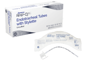 Dynarex 36228 Endotracheal Tubes w/ Stylette - Uncuffed, 2.5 mm, 10/bx