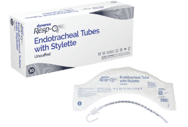 Dynarex 36232 Endotracheal Tubes w/ Stylette - Uncuffed, 4.5 mm, 10/bx