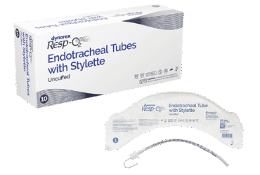 Dynarex 36233 Endotracheal Tubes w/ Stylette - Uncuffed, 5.0 mm, 10/bx